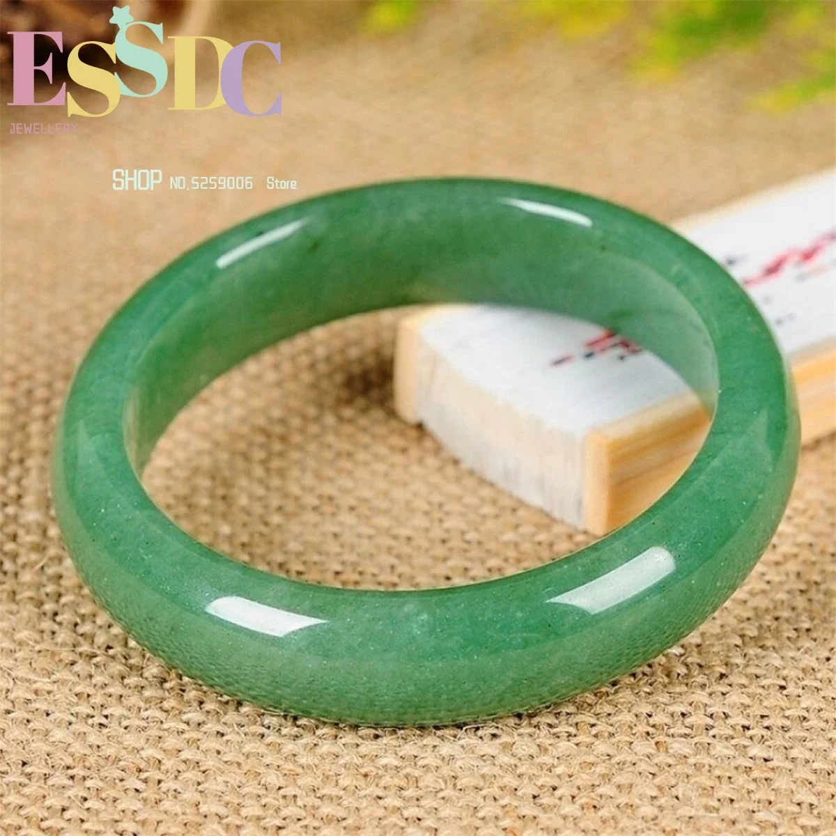 Natural Dongling Jade Bracelet Spinach Green  Women Luck Gift Simplicity Fashion Versatile Retro Jewelry Ethnic Style Wholesale