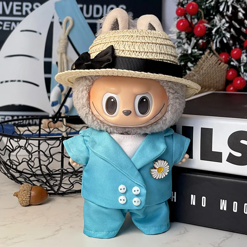 Solo vestiti adatti per vestiti per bambole Labubu da 17 cm seduti Vestiti Labubu Gd Abiti da concerto Accessori per bambole Regali di festa