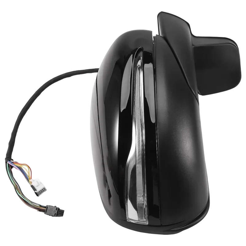 new Left Side Door Mirror Black For Mercedes Benz 2012- W463 Converted To W464 Style G Class G500 G550 G55 G63 G65 Accessories