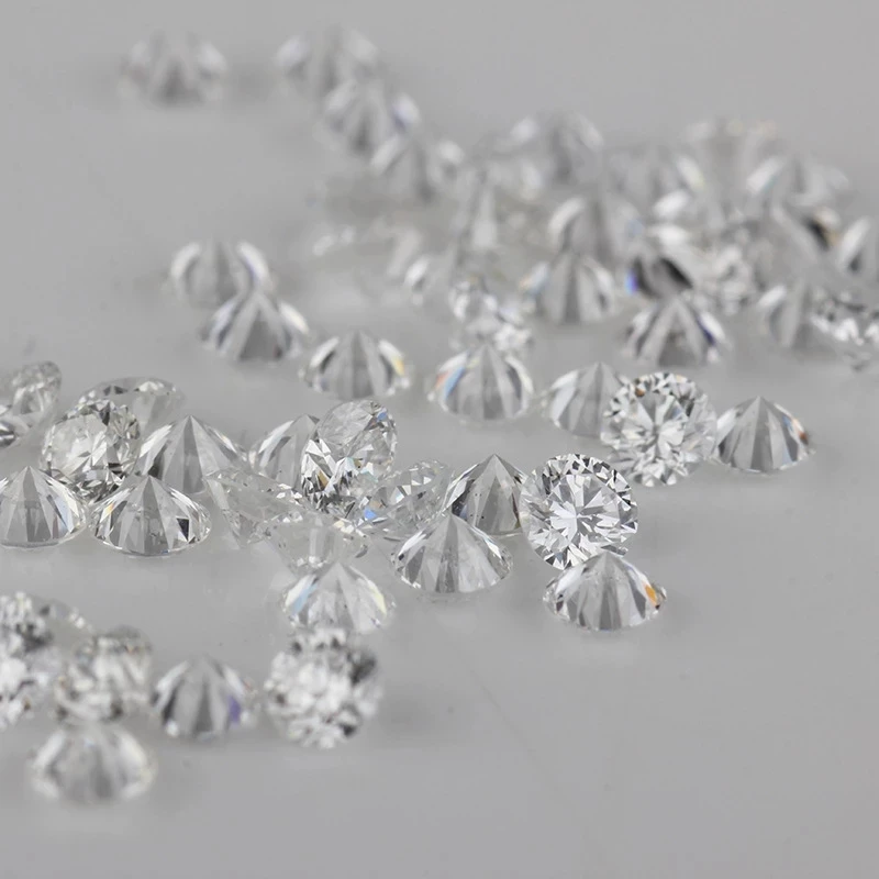 Size 0.9mm~3.0mm 200pcs Round Cut EF VVS1 D Color Lab Grown Loose Moissanite Stone Test Positive