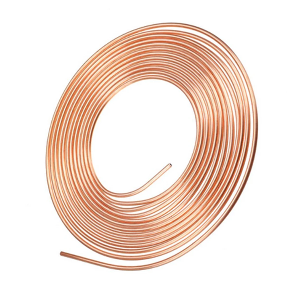 ​Brake Line 25ft 3/16 Copper Nickel Alloy Replacement Tubing Coil Fitting Kit 16 Fittings Included Inverted Flare SAE Thread