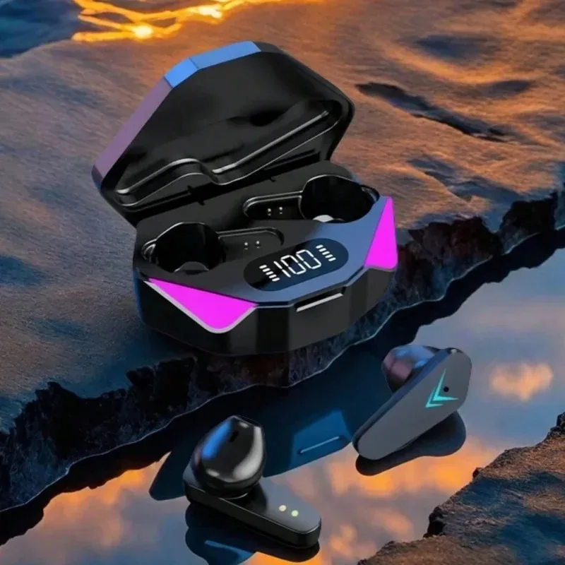 TWS X15 Wireless In Ear Earphones 9D Stereo Music HiFi Headphones 65ms Low Latency Gamer Earbuds Esport Gaming Headset with Mic
