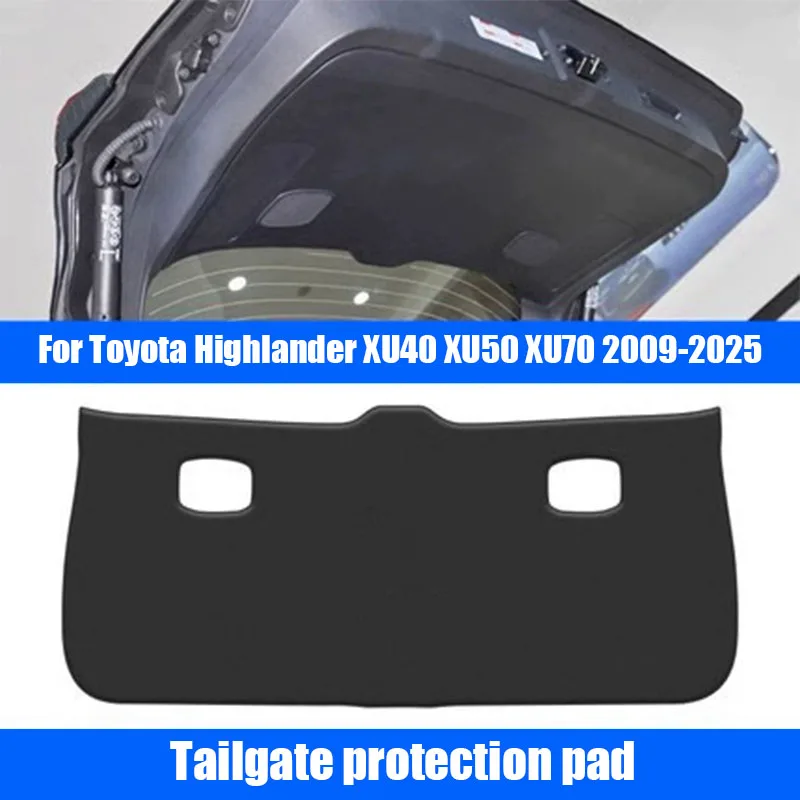 Для Toyota Highlander XU40 XU50 XU70 2009 2013 2015 2017 2019 2023 2024 2025 защитная накладка на заднюю дверь из кожаного материала