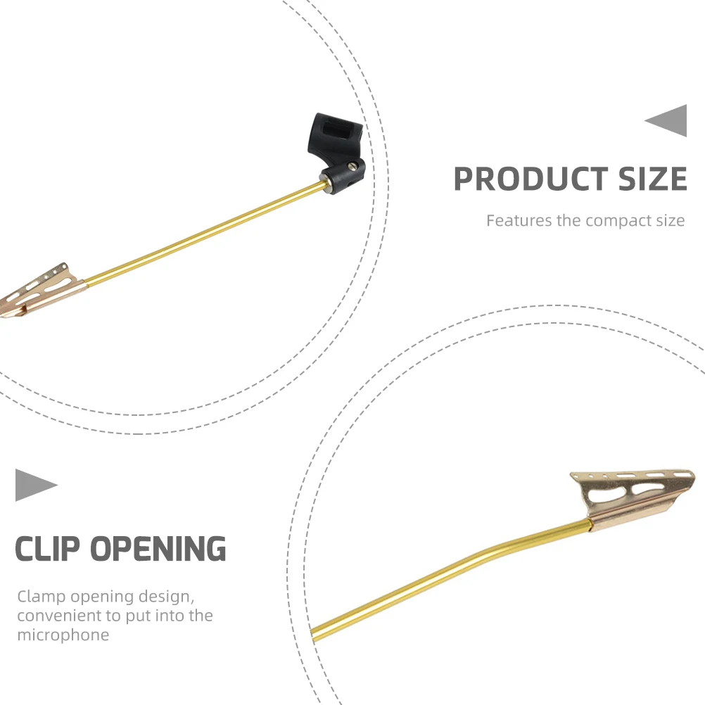 

Saxophone Microphone Clip ABS Aluminum Holder 25 35cm Mic Diameter 55 85cm Distance Practical Accessory Wireless Function Music