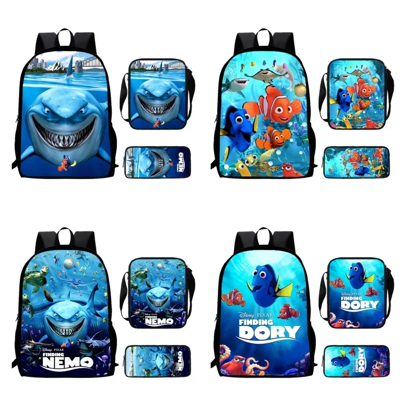 Cartoon Finding Nemo Child School Backpack With Shoulder Bags Pencil Bags For Kindergarten,Light Weight School Bags For Boy Girl