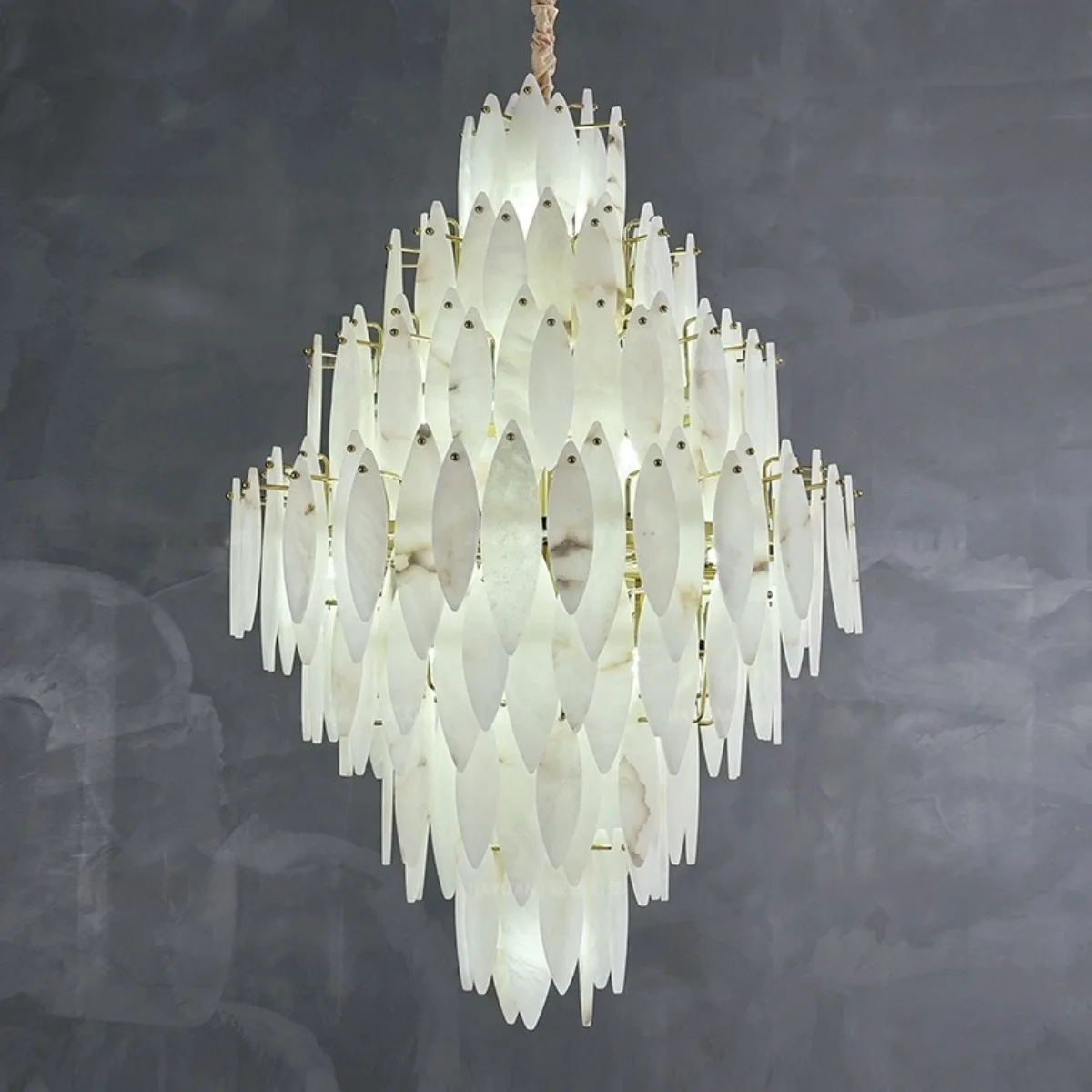 Marble Pendant Light Led French Luxury Living Dining Room Decor Chandeliers For Villa Loft Bedroom Designer Hanging Lamp