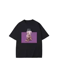 The Is Bingus Funny Meme Tee Men Women's Casual 100% Cotton T-shirt Short Sleeve Novelty Tshirt Summer Male Oversized Tees 77899