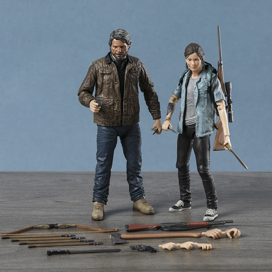 NECA The Last of Us Part II Ultimate Joel & Ellie PVC Action Figure Toy Figurine Collectible Model Doll Set