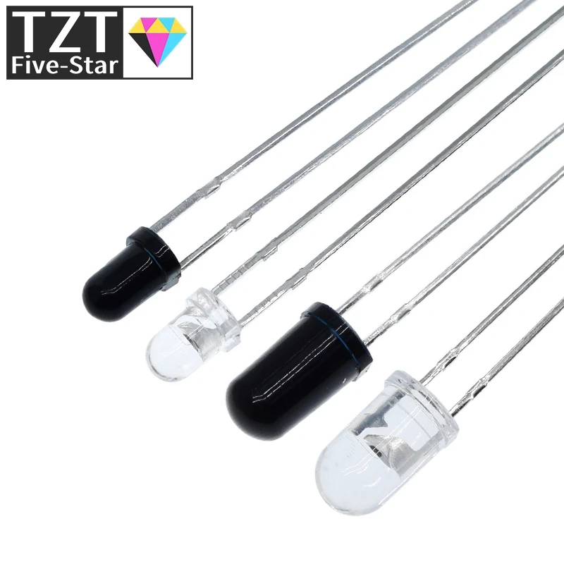 10pairs 3mm 5mm 940nm LEDs Infrared Emitter and IR Receiver Diode  Diodes 301A for arduino