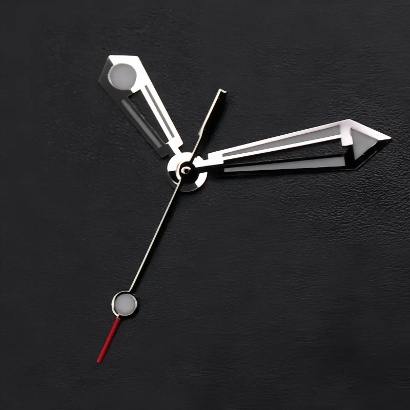 عالية الجودة الجوف الفضة الأيدي الأخضر والأزرق الجليد الانارة ل NH34 NH35 NH36 ساعة يد تعمل بالحركة اكسسوارات تعديل DIY بها بنفسك