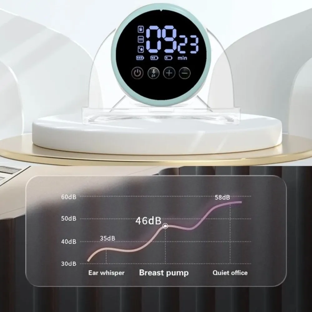 مضخة ثدي كهربائية بسعة 180 مل، تدليك عالي الشفط، مضخة ثدي بدون ألم، ذكية متكاملة