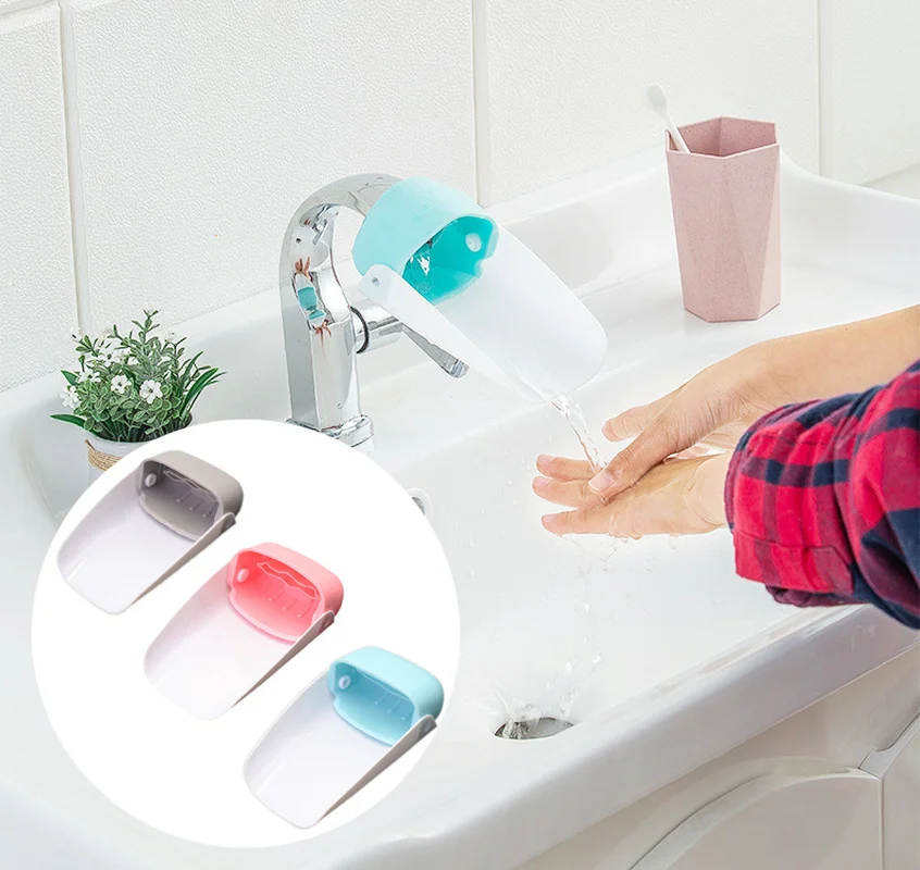 1pcs Bathroom Faucet Extender Faucet Extension Children Hand Washing Device Sink Faucet Extension Kitchen Bathroom Accessory