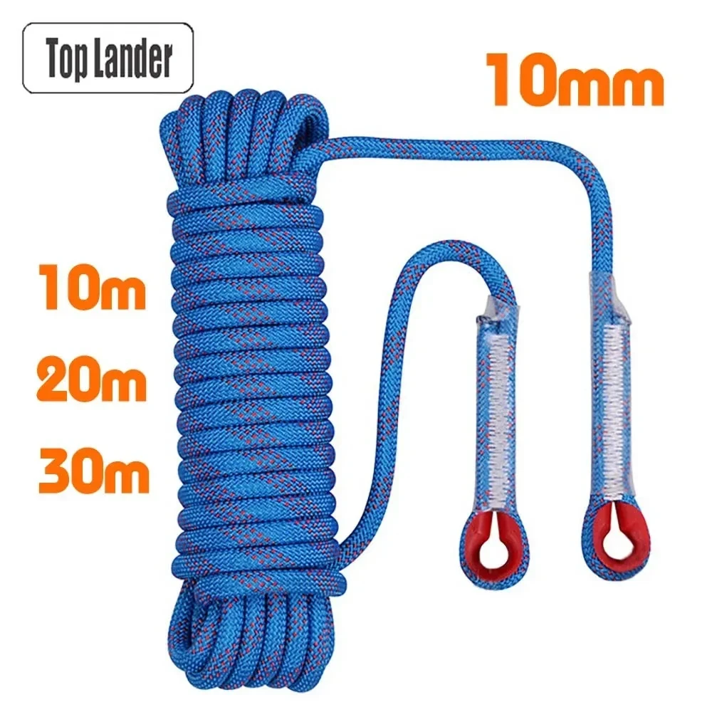 Thickened 10mm Safety Life Rope Climbing Rope Static Rock Mountaineering Rope Outdoor Survival Fire Escape Car Rescue