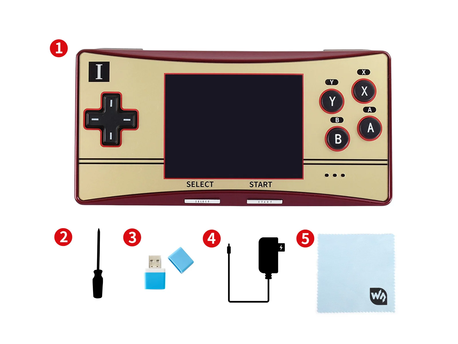 Imagem -06 - Game Console Portátil Baseado em Raspberry pi Zero w Conexão Wifi Opcional Waveshare-gpm280