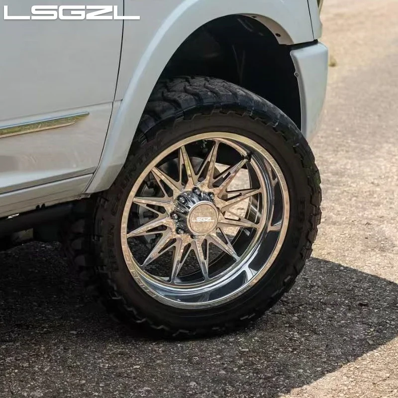 Deep Dish Forged 22x12 24x12 24x14 26x14 28x16 Super Single Wheels for GMC Sierra 150 F 250 F350 8x170 8x165 8x180 for Dodge
