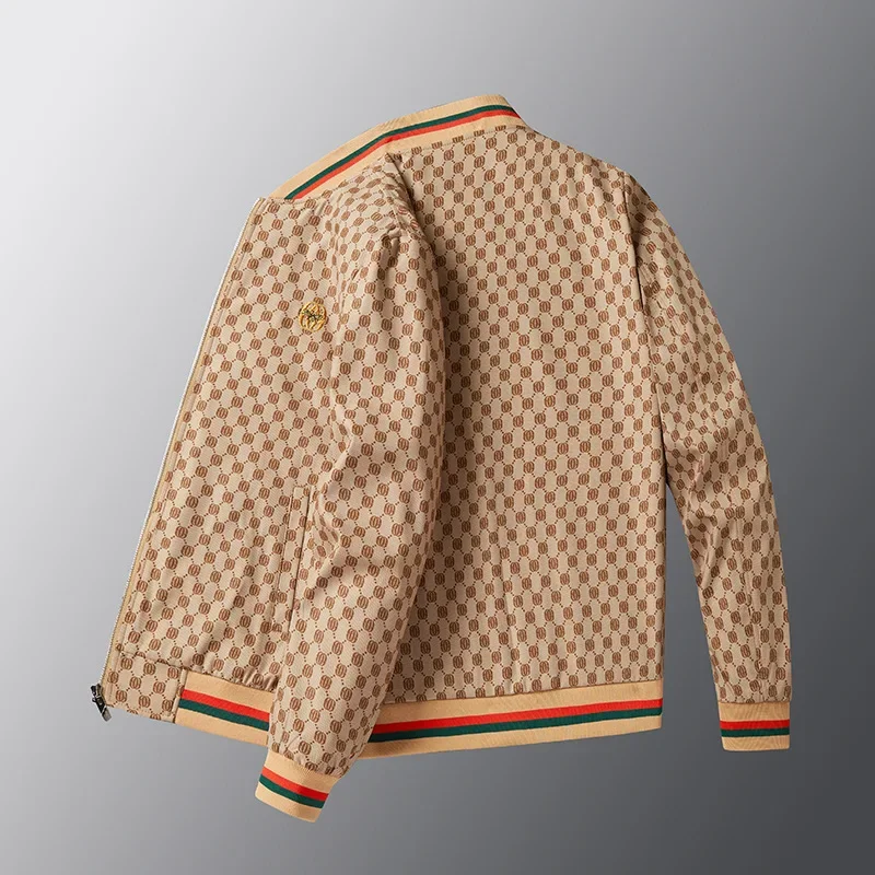 الثقيلة التطريز سترة بيضاء الرجال ربيع الخريف نمط جديد زي بيسبول الرجال سترة العلامة التجارية العصرية ملابس للرجال #3