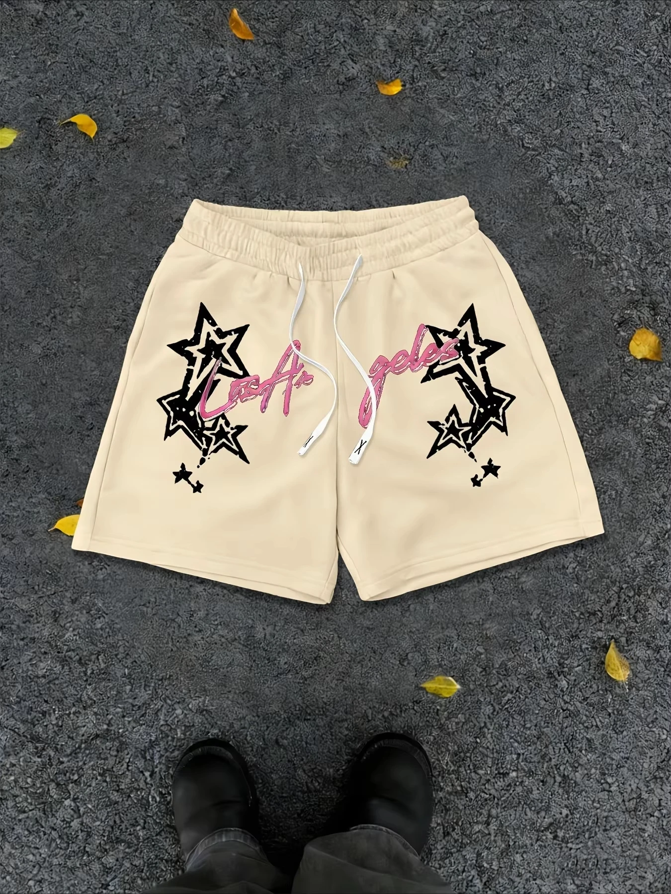Summer Best-selling Outdoor Sports Casual Fashion Comfortable Simple Star Pattern Printed Trend Thin Vacation Men's Shorts