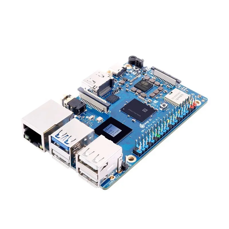 TopESOrangePiS 4 Pro Development Board All Star A733 Eight Core SoC LPDDR5 3TOPS Computing Power