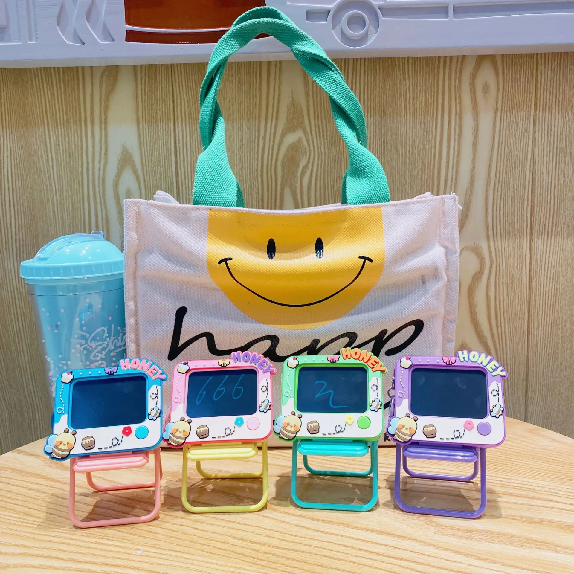 Creative Mini Graffiti Board Keychain Bag Pendant Cute Couple Car Key Chain Pendant Can Draw And Paint Board Children Toys Gifts