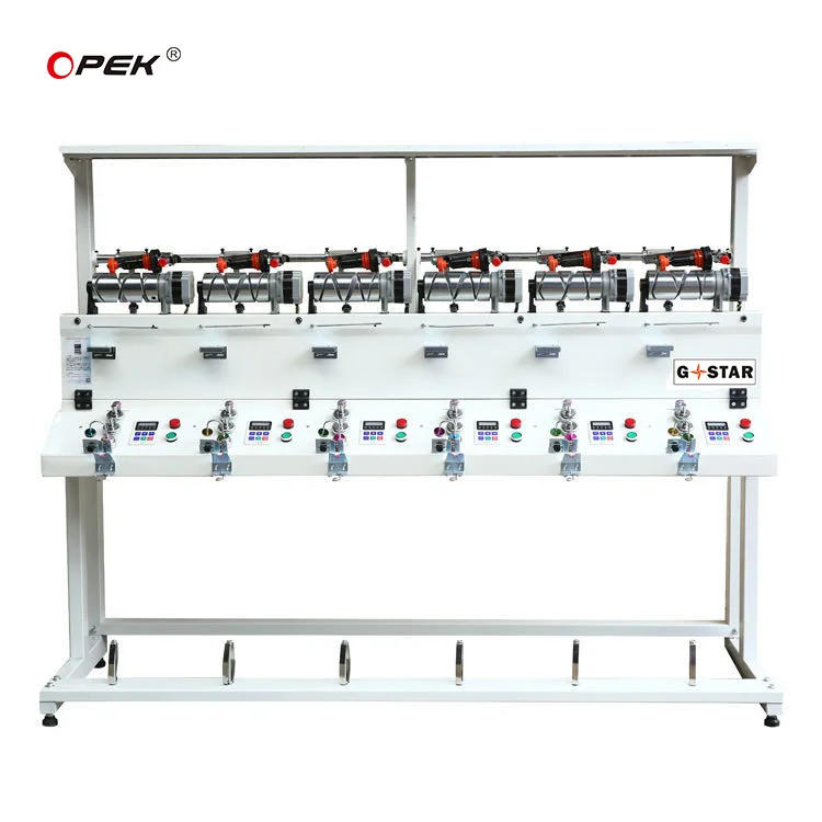 6 Heads Yarn Rewind Machine Thread Rewinding Yarn Winding Machine