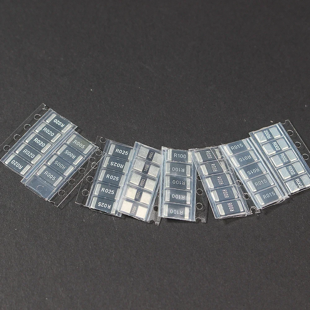 50/200PCS SMD resistor kit 1% High precision 1210/2512 Resistor Kit  0.001R~0.1R/0.1R~0.82R Alloy Resistance New Chip Resistance