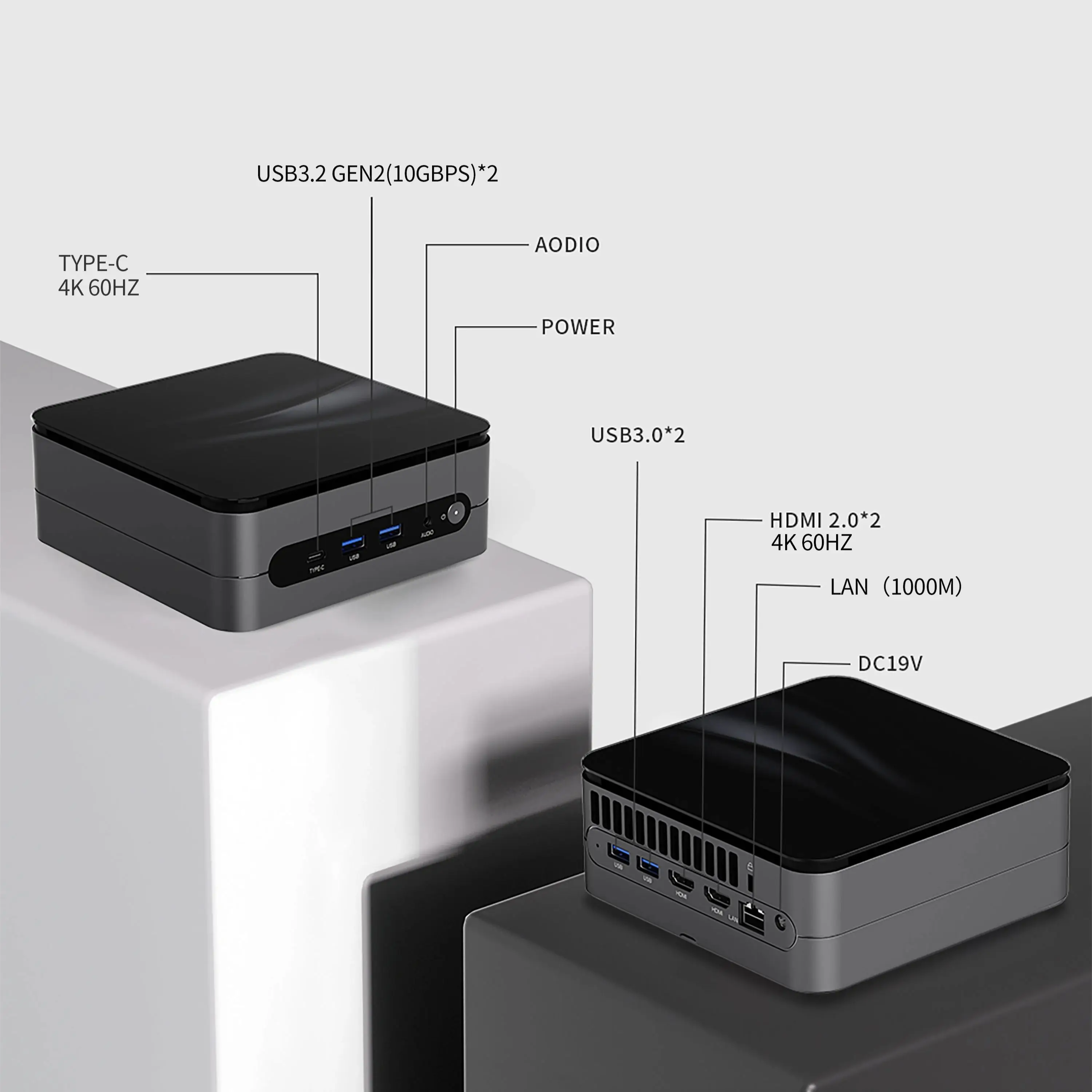 Firebat F1 Intel I5-12450H Cpu Ddr4 16Gb Ssd 512Gb Wifi6 Bt5.2 Mini Pc Desktop Computer Minipc Office Gaming Hdmi