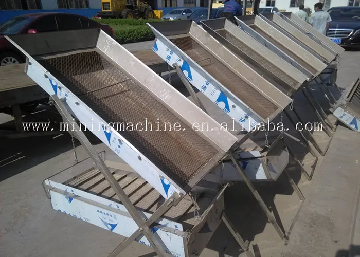 High Performance Portable Gold Sluice Box Gold Mining Equipment Alluvial Propecting