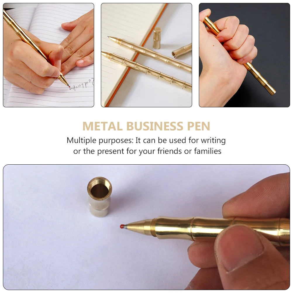 

Brass Roller Pen Metal Stationery Writing Neutral Signature Useful Business Gift