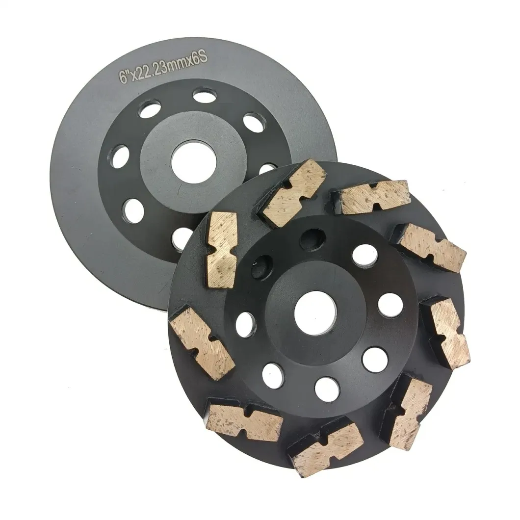 [ H Type Segments] 6'' Diamond Grinding Cup Wheel 150mm Concrete Polishing Discs Disks Plate Tool 7/8