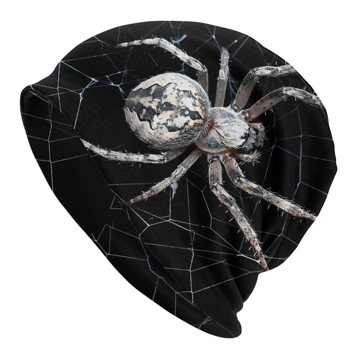 Spider Web Animal Skullies Beanies Caps Big Spider On Cobweb Thin Hat Autumn Spring Bonnet Hats Men Women's Unisex Ski Cap