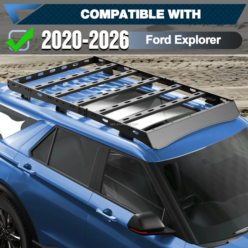 High Quality Heavy Duty E-Coated Powder Coated Steel Full Rooftop Cargo Platform Fit For Explorer 2020-2026 Car Exterior Accesso