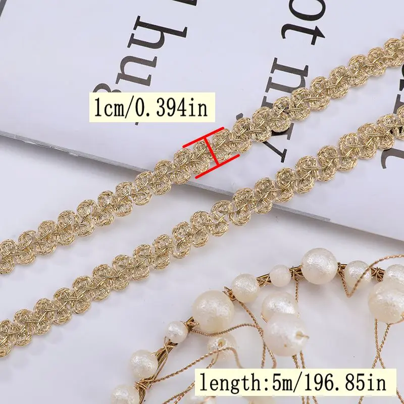 5Meters/196.85In Each Pack of New Clothing Accessories, Lace Supplies, Intimates, Exquisite Headwear, Accessories, Loop Straps, Lace