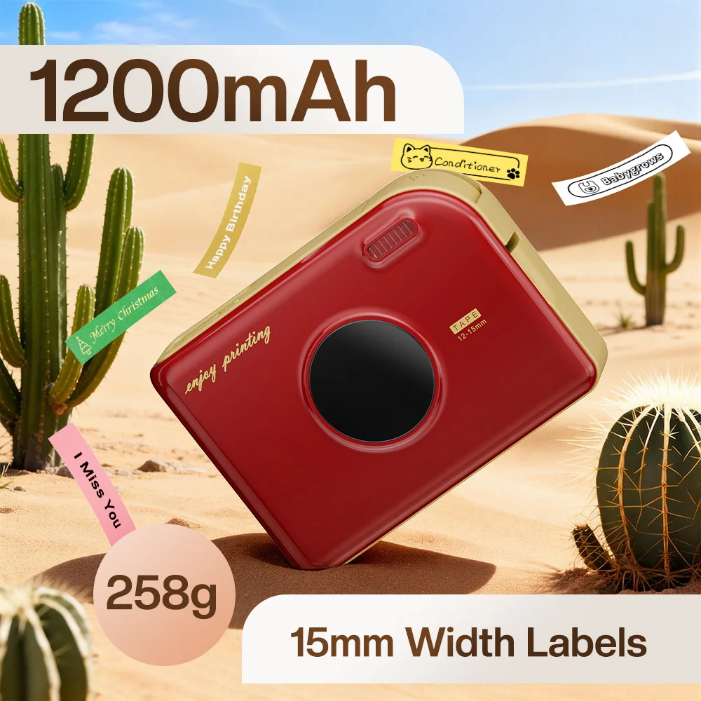Mini Printer Phomemo A30 Wireless Bluetooth Label Maker Portable Design Ideal for Gift Tags Photo Labels