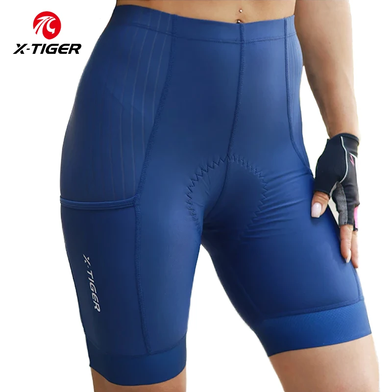 X-Tiger Cycling Shorts Bike Tights Pro Bicycle Shorts Breathable Lycra Sports Women MTB Road Biking Shorts 7 Hours Riding