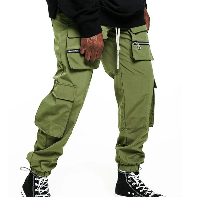 

New Mens Tactical Pants Multiple Pocket Elasticity Military sweatpants Tacitcal Trousers Men Slim Fat plus size Cargo Pants 2021