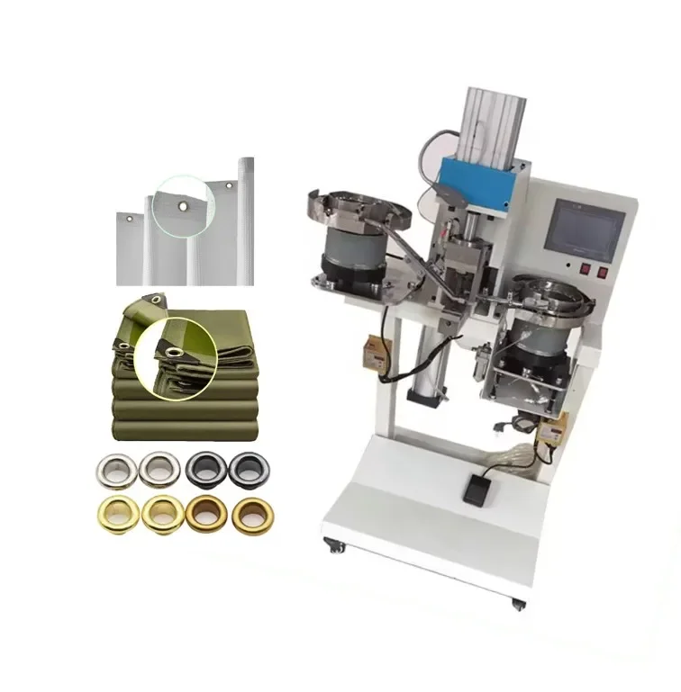 Automatic Oval Eyelet Punching and Riveting Machine for Leather Belt