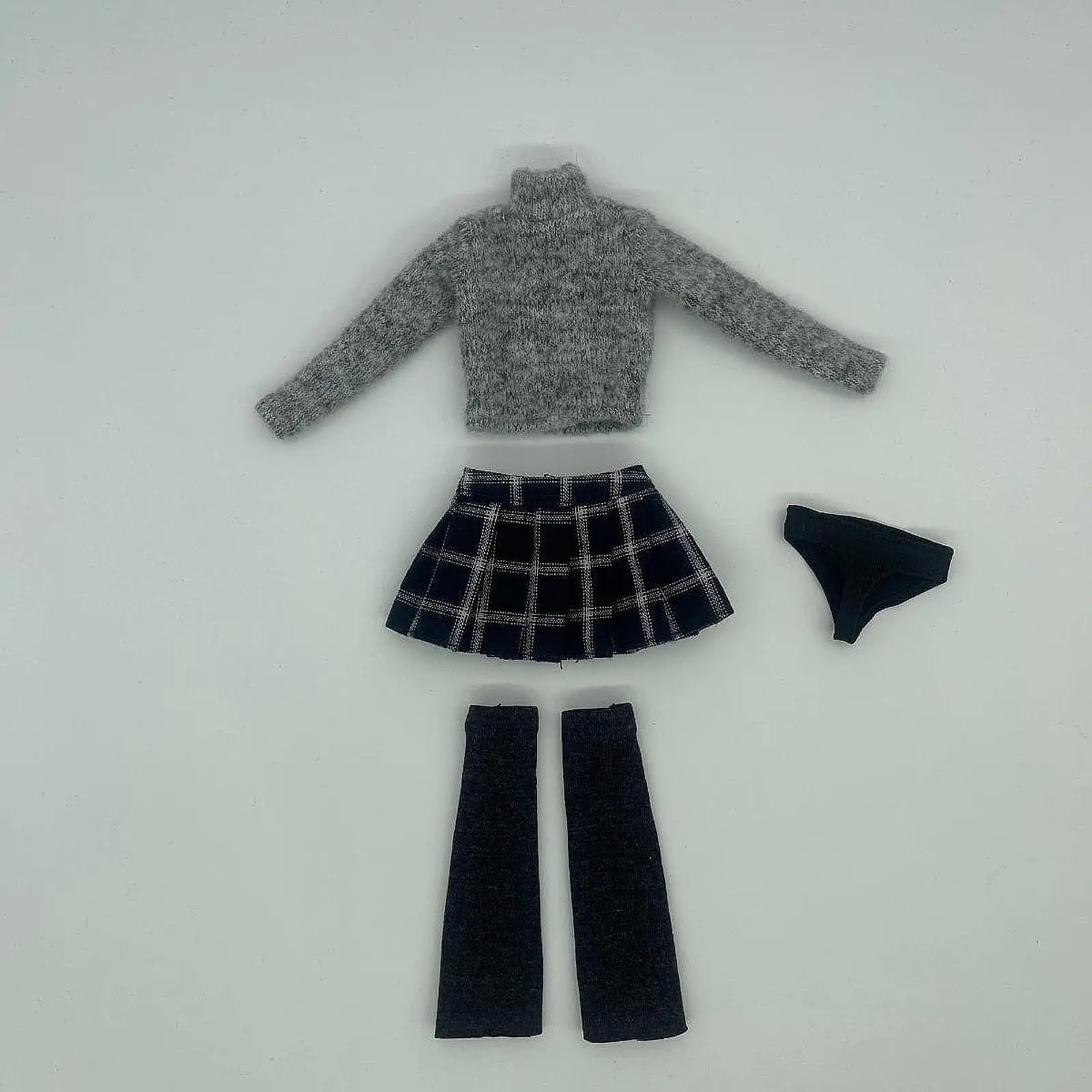 

1/6 Sweater and Skirt Accessories Outfit Cosplay Retro Fashion Pullover Outfit for 12'' inch Woman Figures Costume Accessories