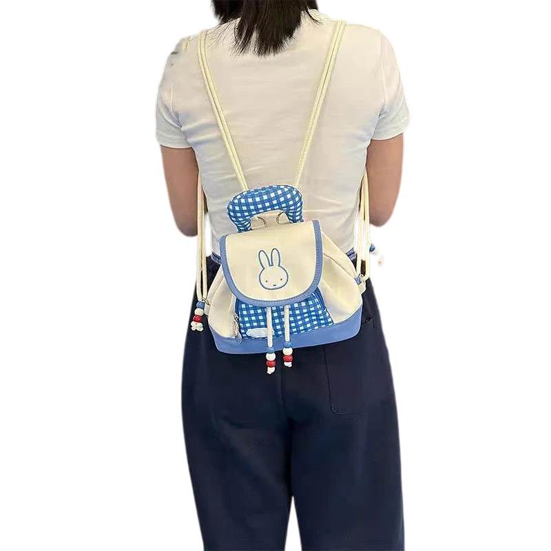Creative Miffy Rabbit New Cute Cartoon Pattern Peripheral Personalized Fashion Large Capacity Storage Handy Portable Backpack