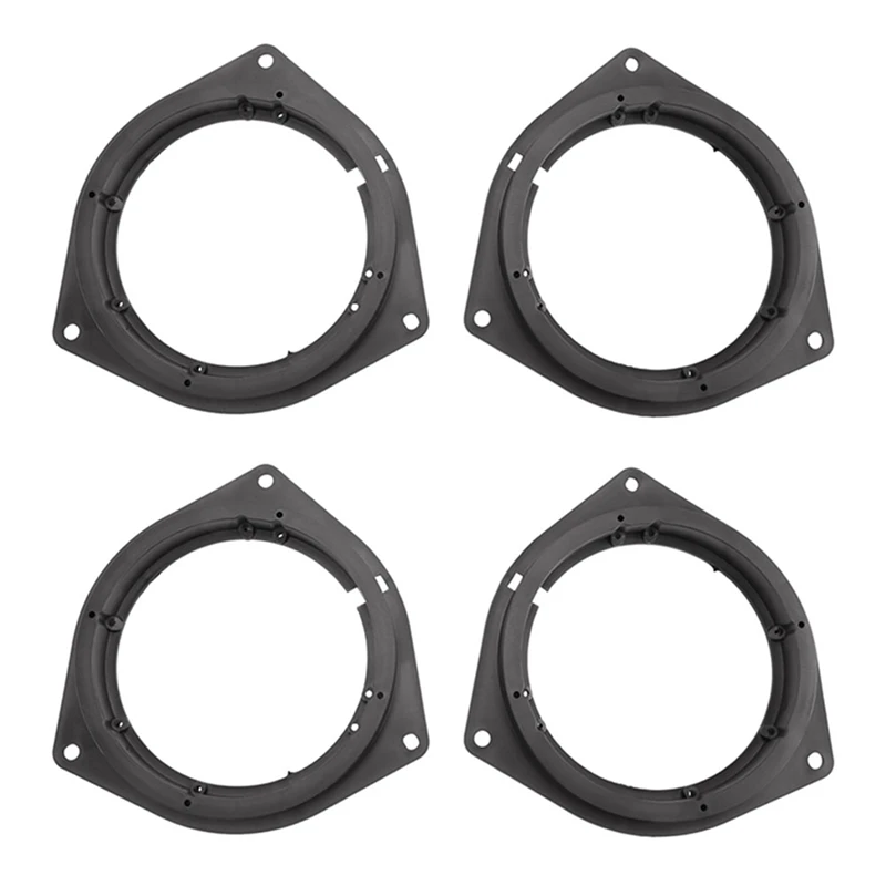 

2X 6.5Inch Front Rear Door Stereo Speaker Mat Adapter Wire Mount Plugs Plates Bracket Spacers Ring For Toyota Rav4 09-21