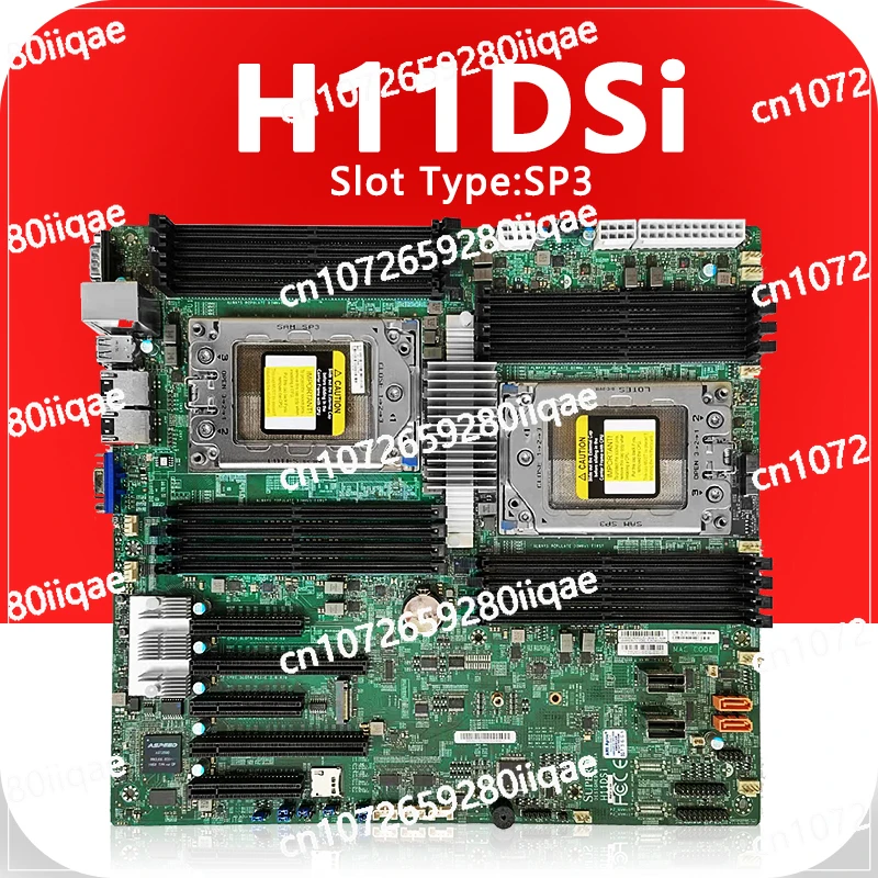 FOR H11DSI Mainboard H11DSi REV 2.0 FOR Dual server Motherboard DDR4,Support EPYC 7001 7002 Series CPU  7261 7551 7282  7302 CPU