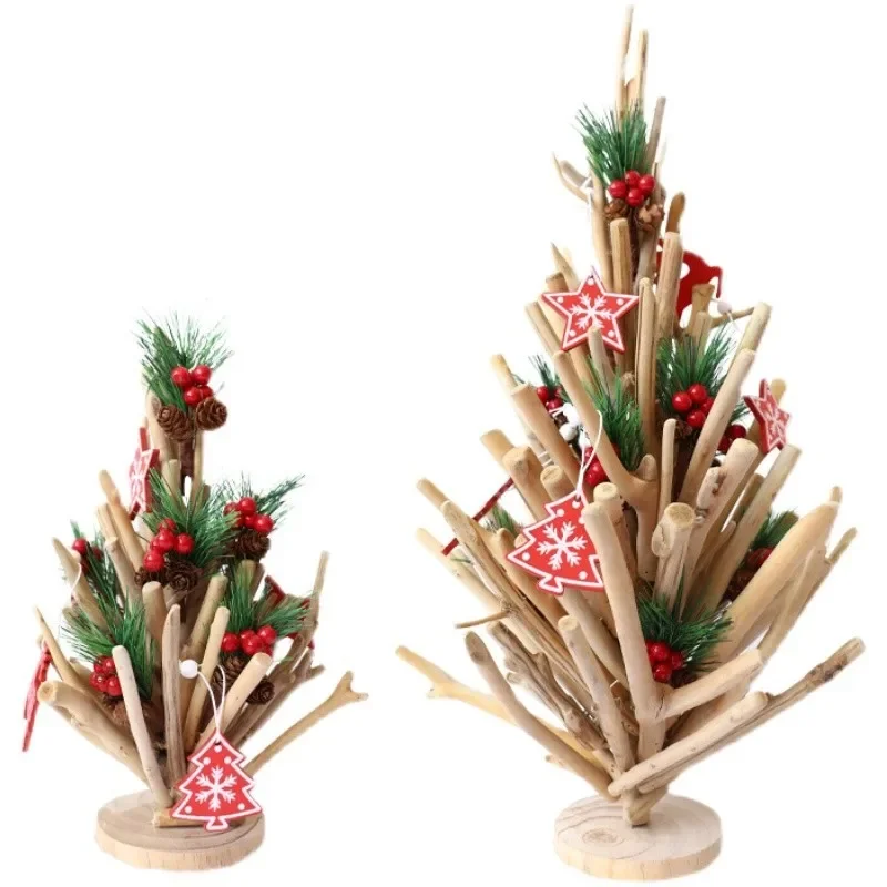 

Home Creative Home Living Room Tabletop Wood Ornament Window Shop Holiday Arrangement Luminous Decoration Gifts