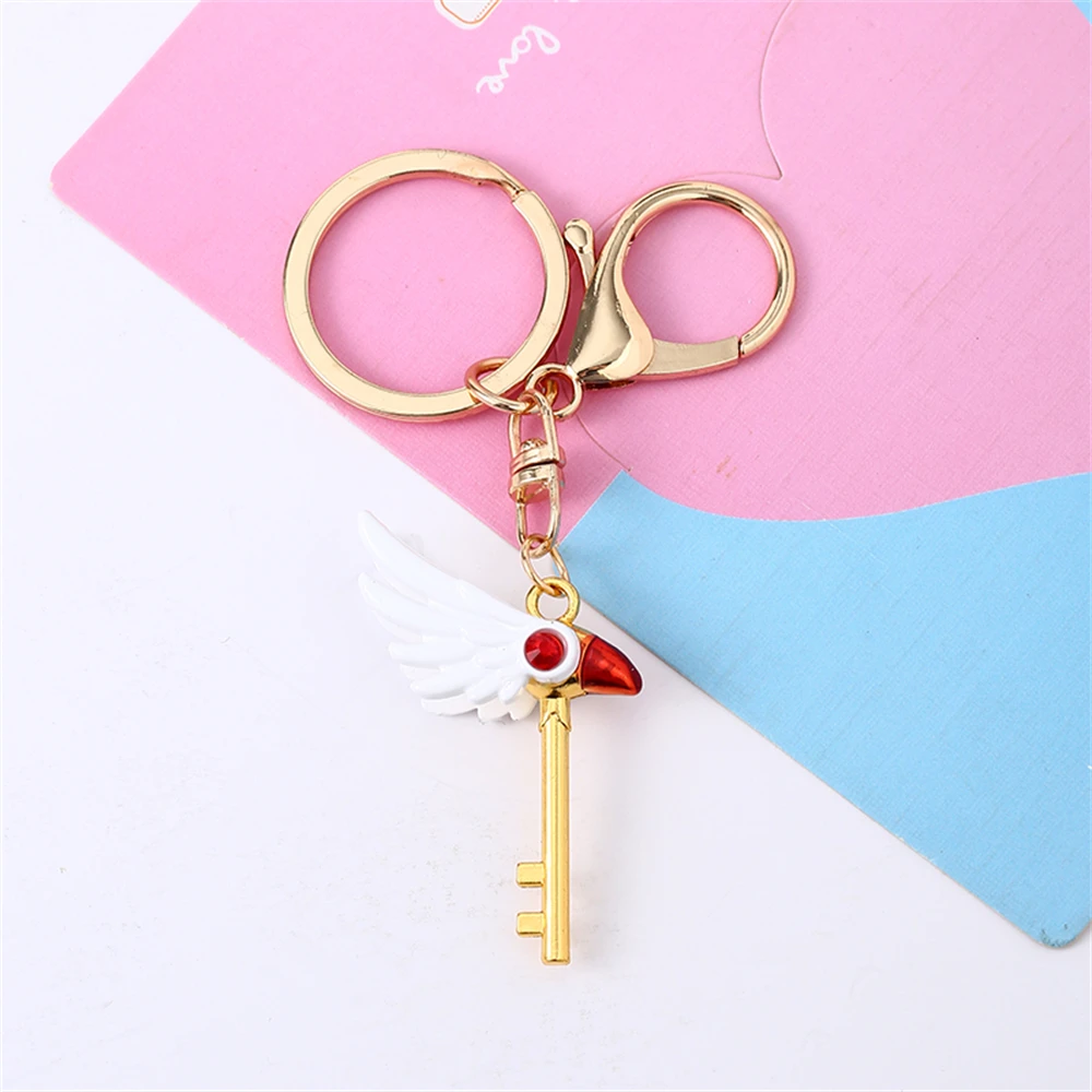 Anime Card Captor Sakura Schlüsselanhänger Vogel Kopf Tür Schnalle Anhänger Halskette für Frauen Männer Kinder Schmuck Zubehör – Detail 8