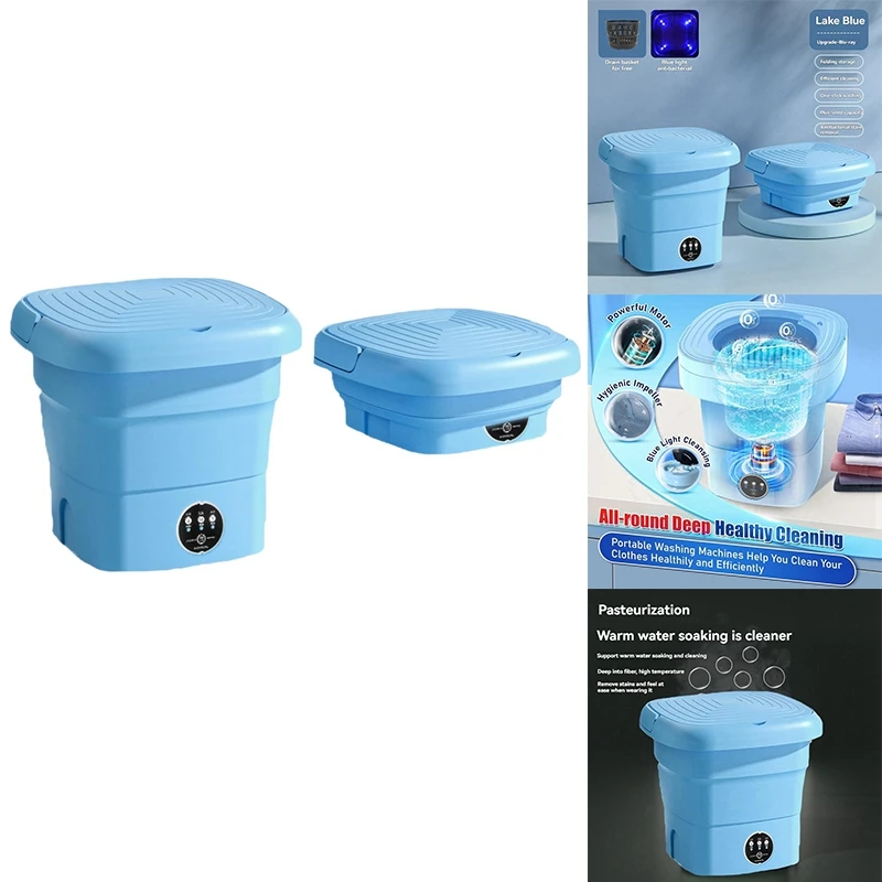 B88B-Dormitory Portable Mini Washing Machine Folding Washing Machine Portable Household Small Washing Machine