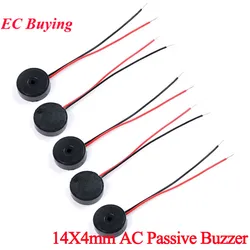 20pcs/1pc 1404 AC Passive Buzzer With Wire Piezoelectric Speaker 14MM 14*4MM 14X4MM 30V Low Power Consumption Electronic DIY