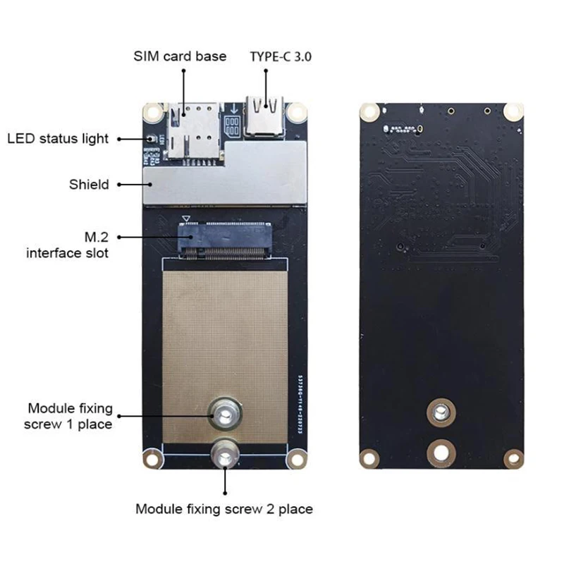 USB3.0 to M.2 Adapter Board High-speed PCB boards With SIM Card Slot Supports 4G 5G LTE Module Quectel, MEIG, Fibocom
