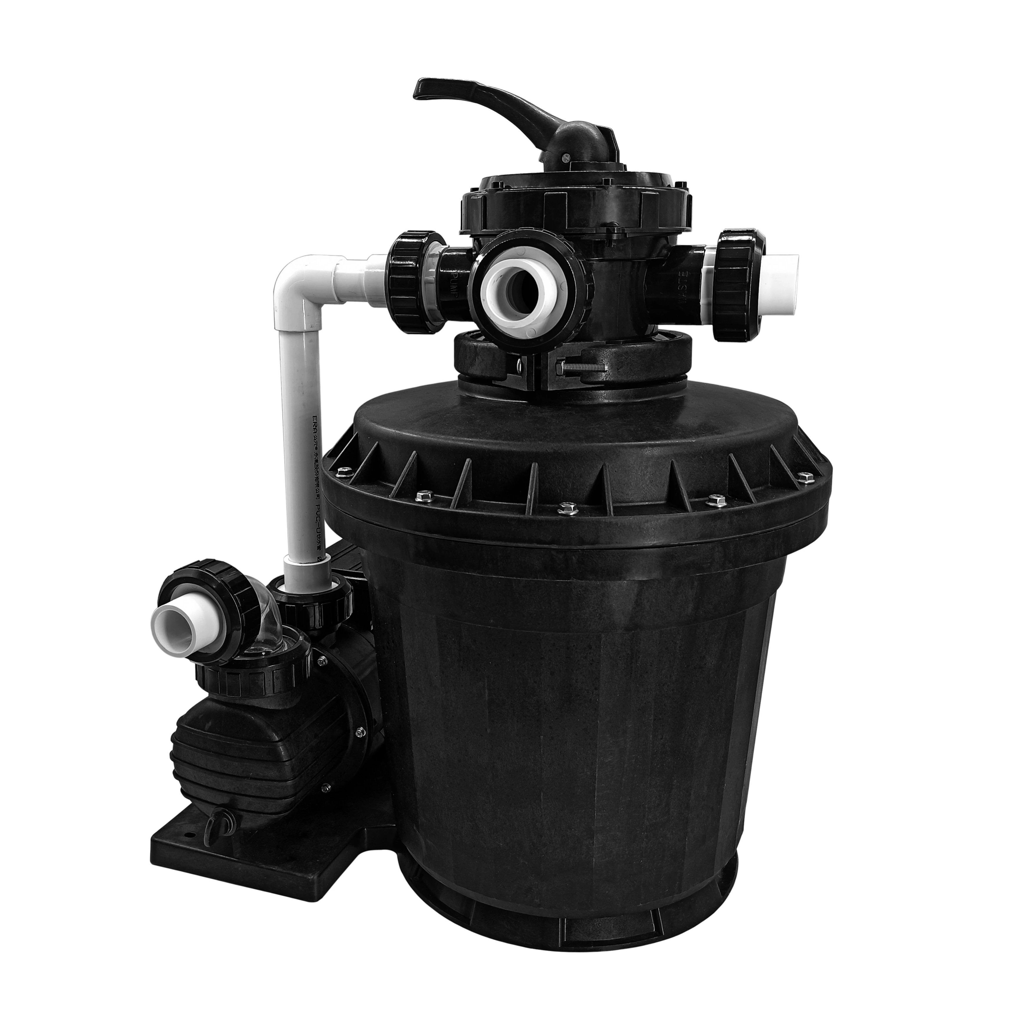 Swimming pool filter pump combo with UV light