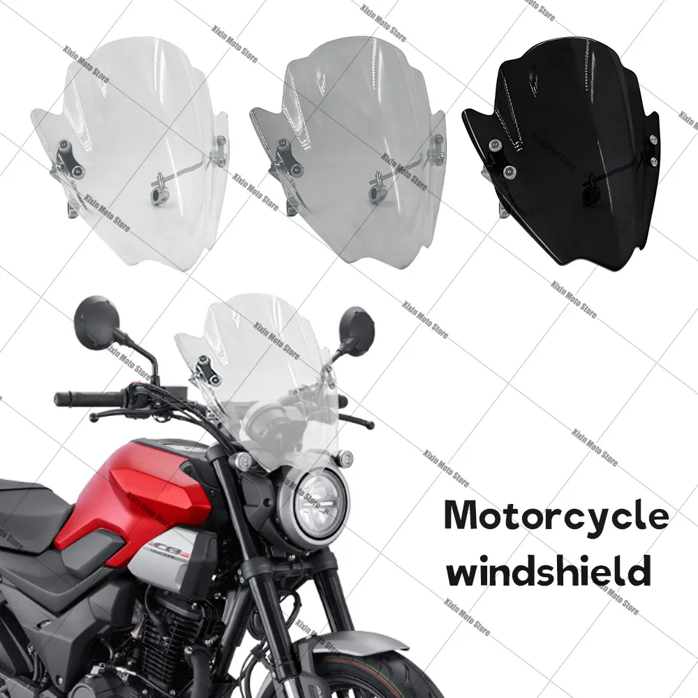 FOR Honda CBF190TR CB190SS CBF 190TR 2024 2025 new Adjustable Windshield Universal Motorcycle Windscreen Deflector 22.25.28MM