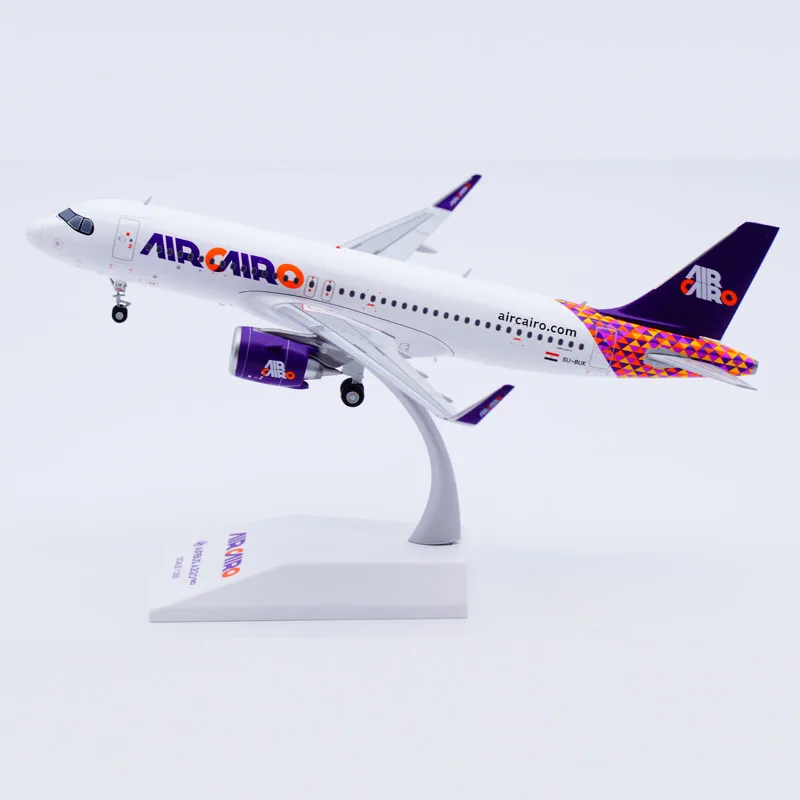 LH2308 Alloy Collectible Plane Gift JC Wings 1:200 Air Cairo Airbus A320neo Diecast Aircraft JET Model SU-BUK With Stand