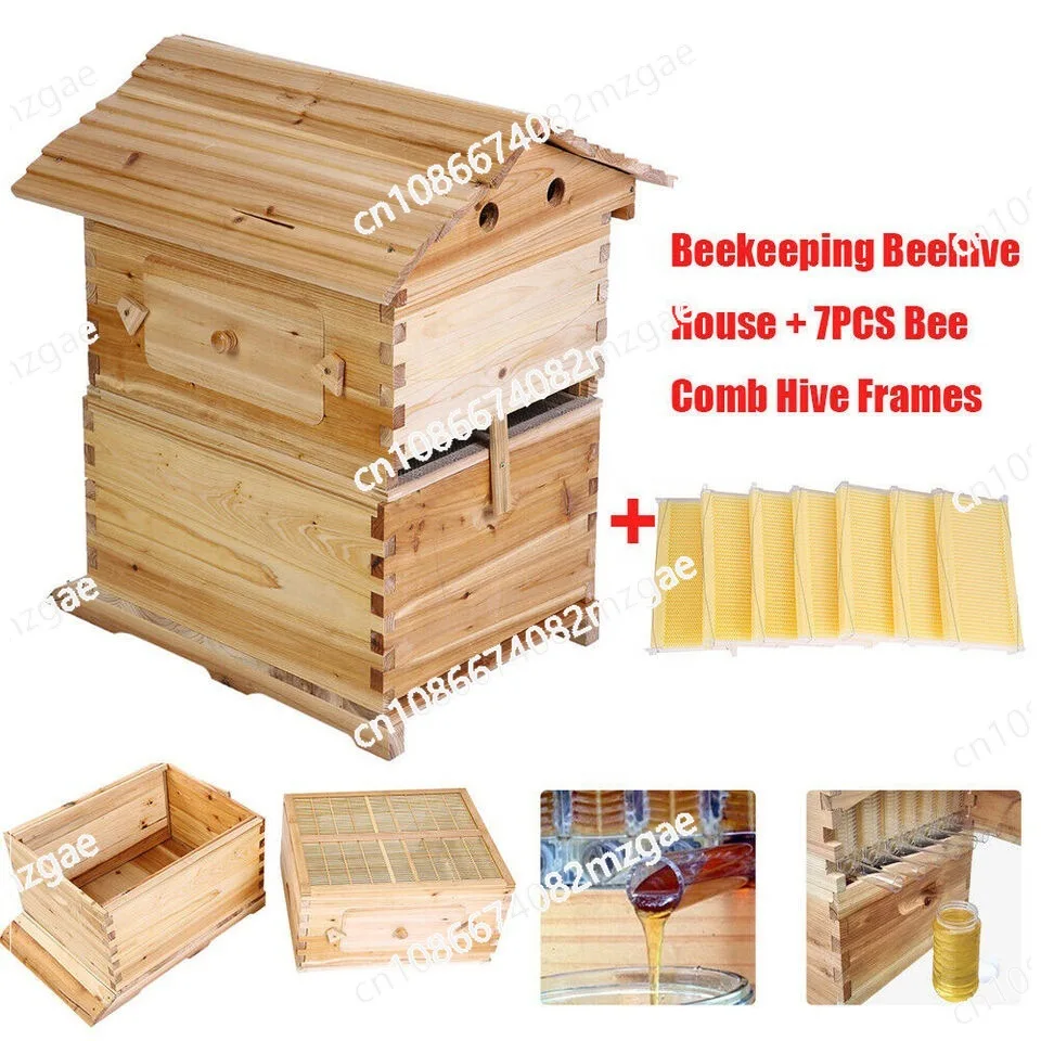 Complete New Beekeeping Tools Self-Flow Beehive Fir Boiling Hive with Automatic Honey Flow System Device