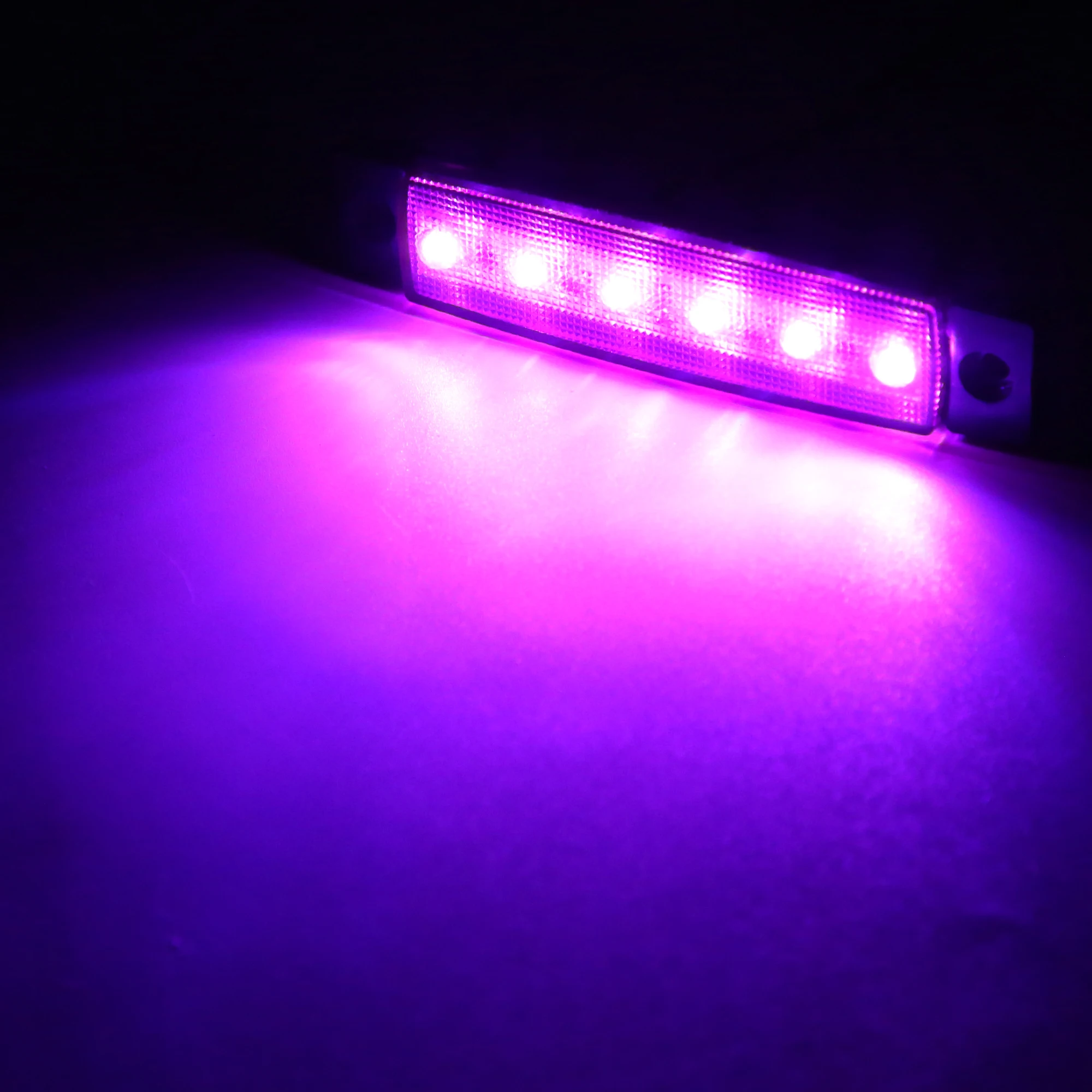 10 Stück Lila 12V-24V LED-Seitenmarkierungsleuchten für Vorne und Hinten bei LKWs, Kabinen, Wohnmobilen und Anhängern – Detail 2